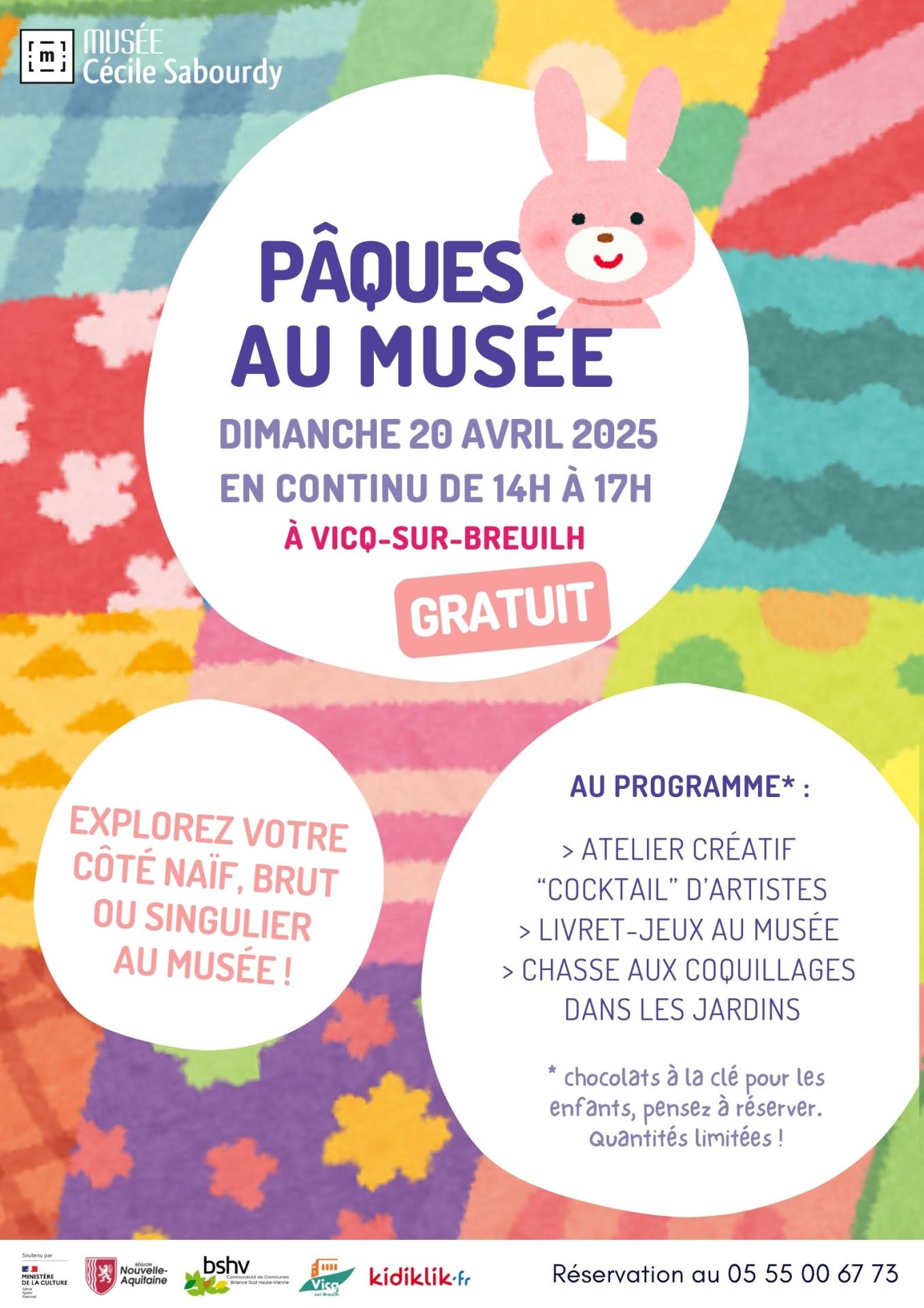 Affiche paques au musee 2025